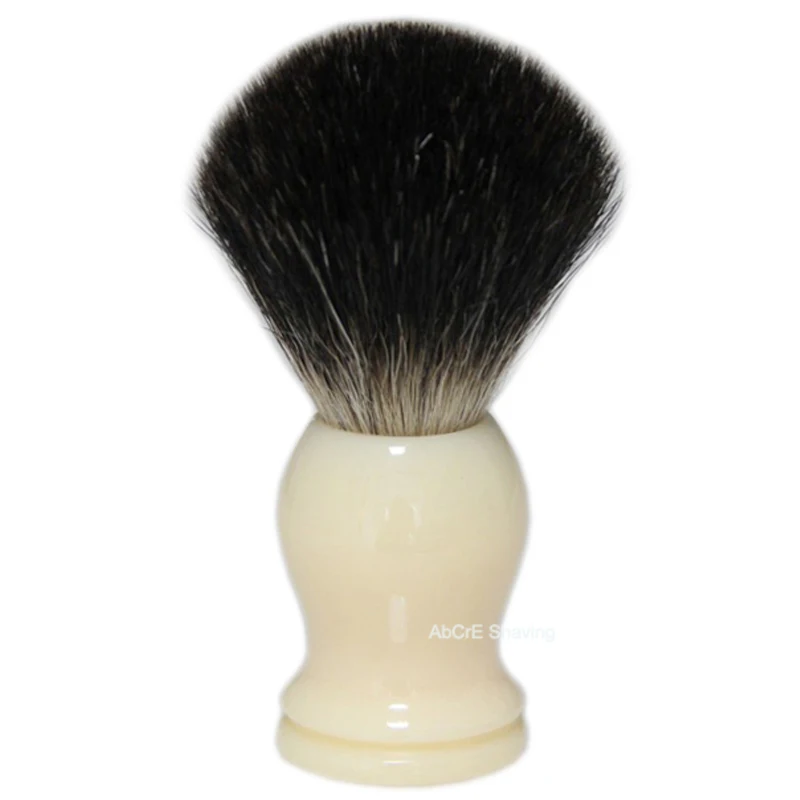Black Badger Hair Badger щетка для бритья волос для лица чистая борода удаляет мыло инструмент для очистки волос черная ручка из смолы - Цвет: Black Badger Hair