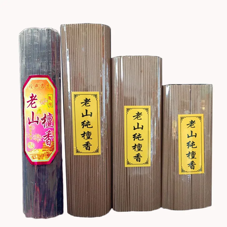 T Laoshan чистый натуральный сандаловое дерево линия благовония палочка 500 г оптом Упакованные палочки благовония товары по тематике Будда Свежий воздух