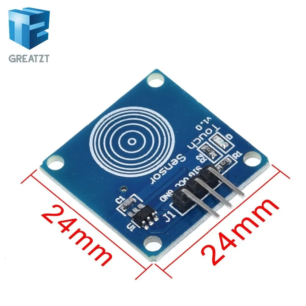 GREATZT 1 шт./лот TTP223B 1 канал Jog цифровой сенсорный датчик емкостный сенсорный переключатель модули аксессуары для arduino