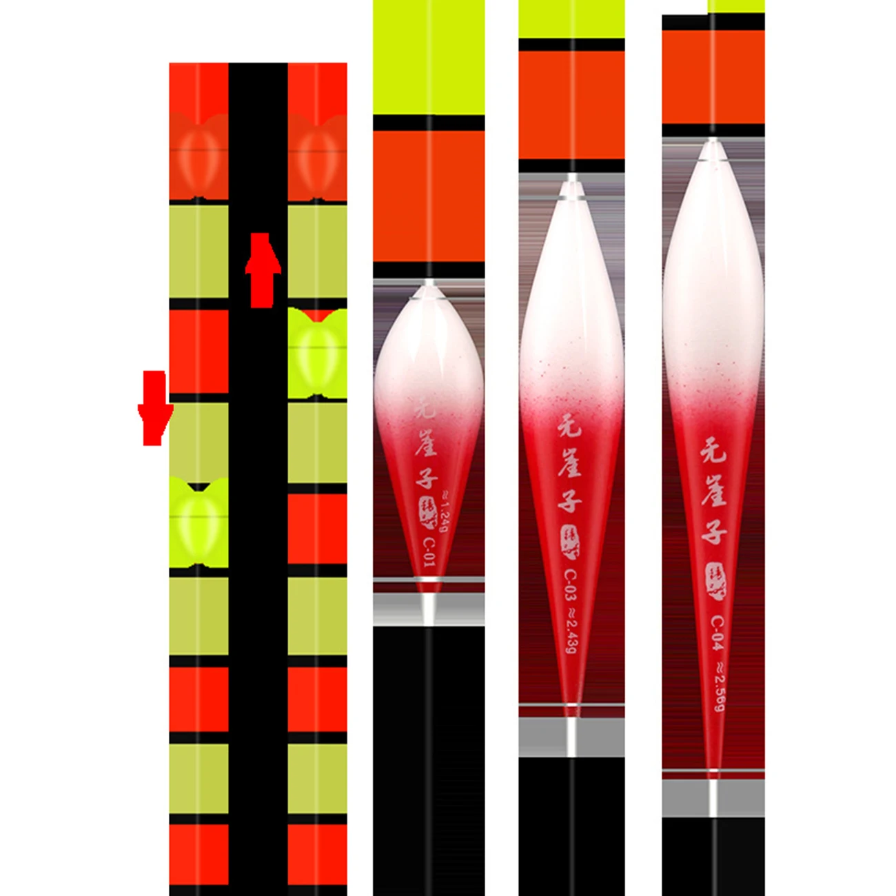 

1 Pcs Fishing Floats Bobbers Composite Nano Shallow Water Buoy Big Buoyancy Color Gradual Change Buoy Carp Mixed Fishing Tools