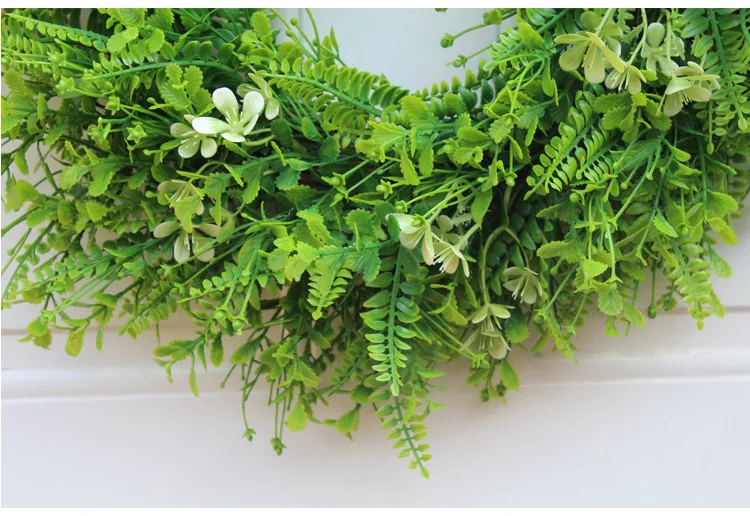 Гавайская гирлянда ручной работы 19 дюймов весна-лето зелень венок для входной