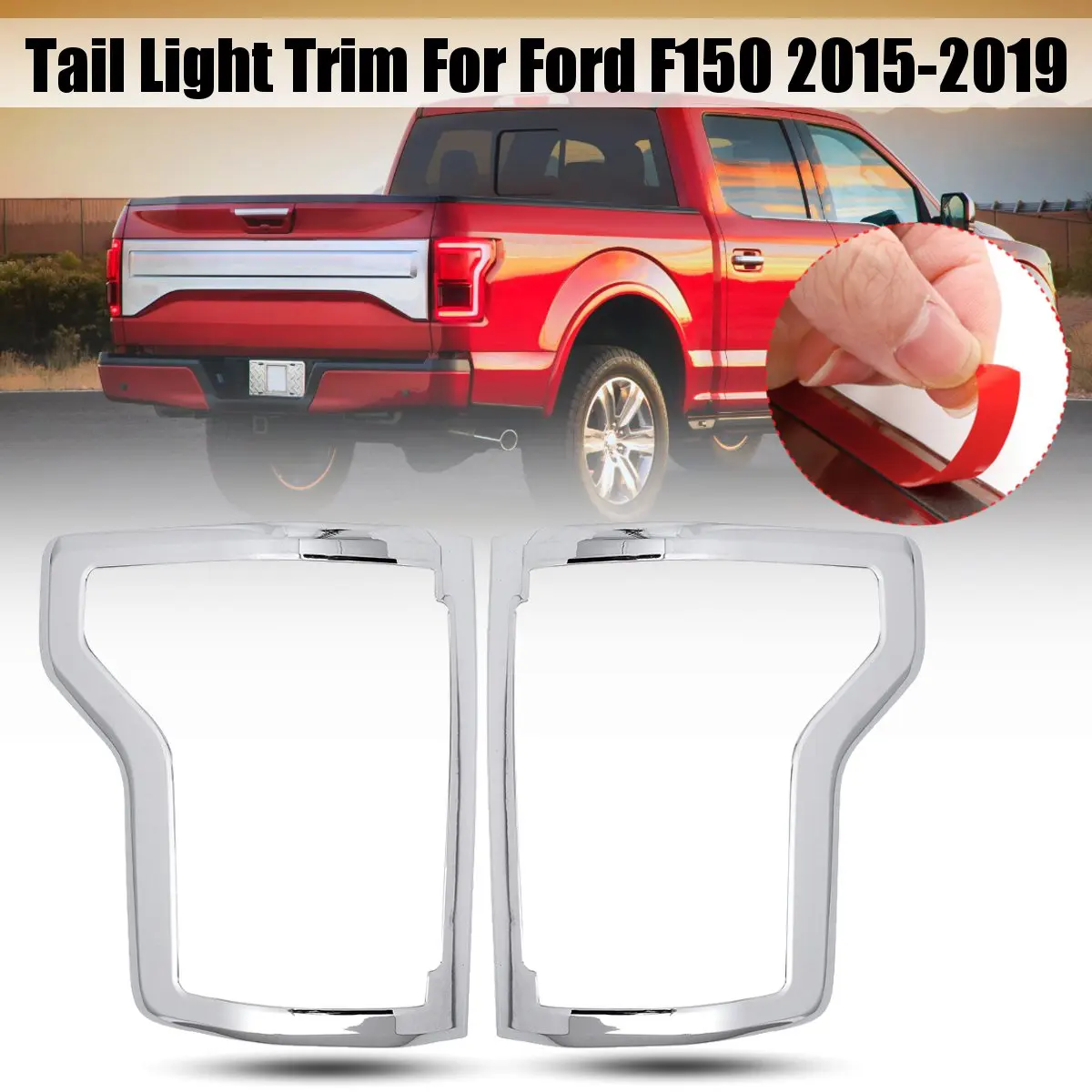 Пара ABS хромированная задняя фара рамка крышка планки для Ford F150 2015 2016 2017 2018 2019