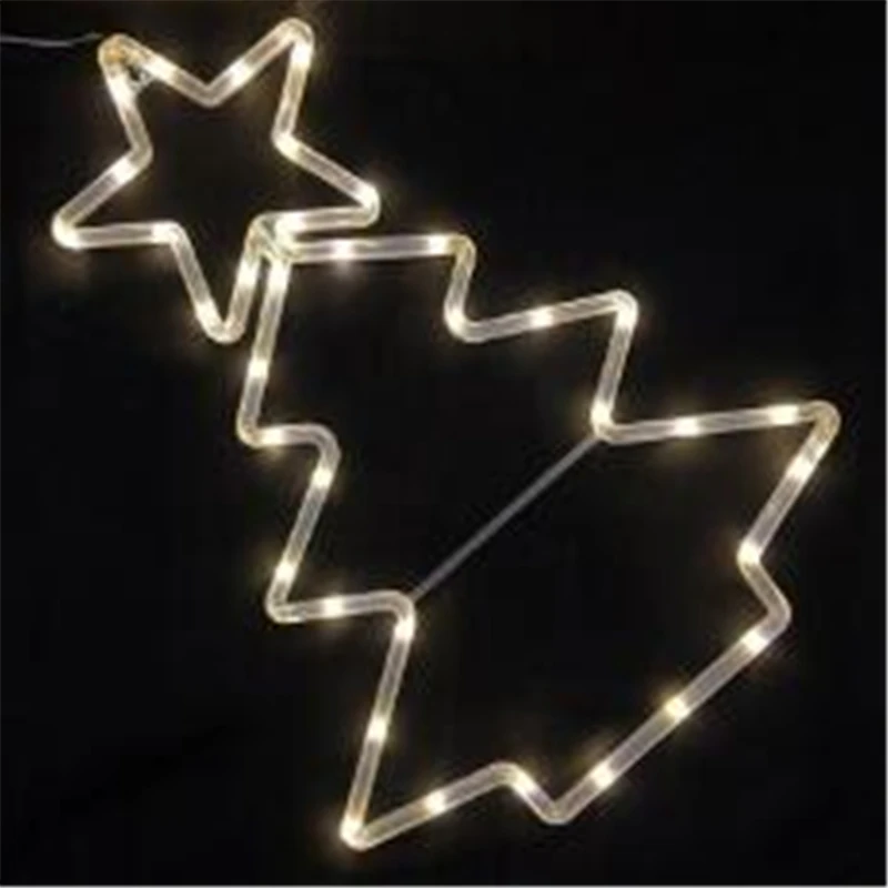 

LED Snowflake Light Santa Claus Start Elk Indoor Outdoor Hanging Night Lamp Christmas Party String Fairy Lights Home Decor Light