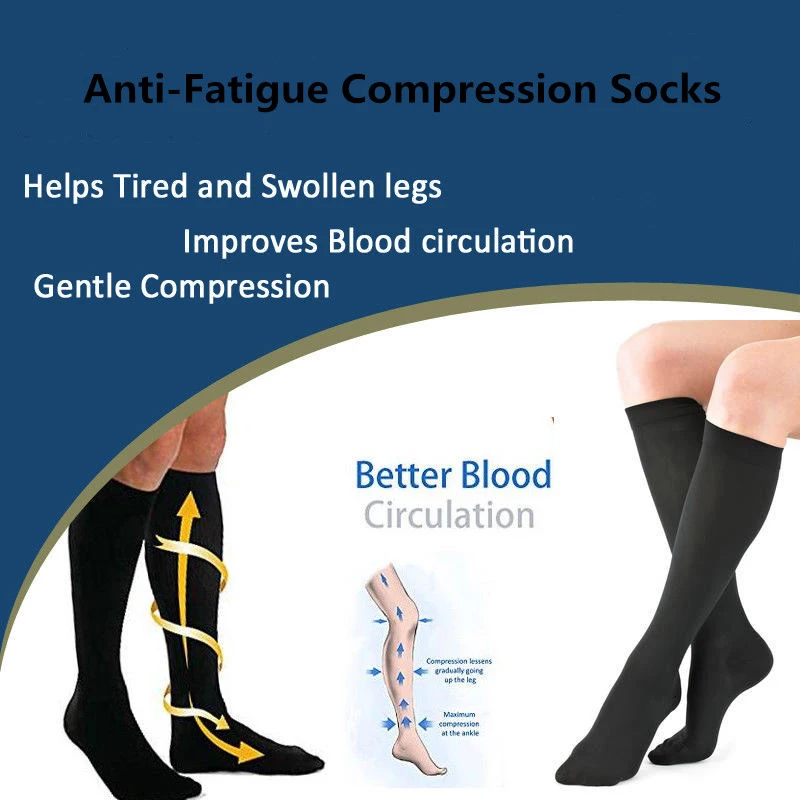

Sports Compression Socks Men And Women Solid Color Compression Socks Long Tube Compression Outdoor Sportswear Accessories