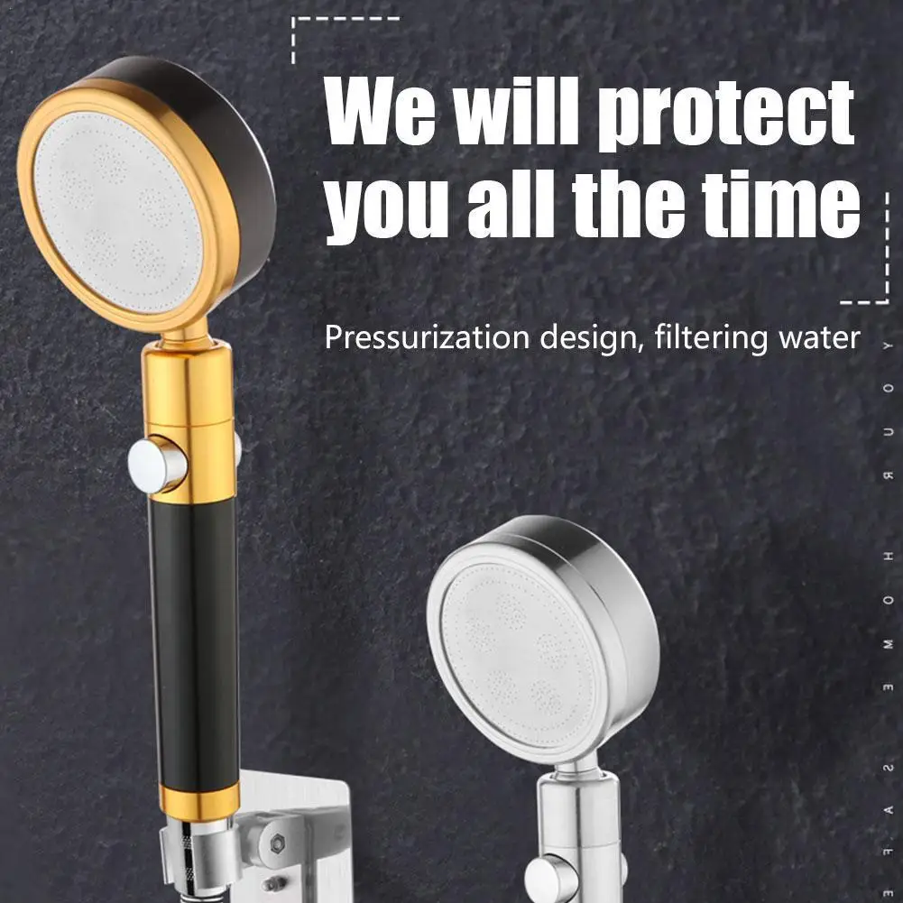 

360 Degrees Rotating Shower Head Adjustable Water Saving Head Water Head Stop 3 Button With Shower Shower Mode Shower Press S0P6