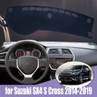 Автомобильный коврик для приборной панели для Suzuki SX4 S Cross 2014-2019 LHD RHD, коврик для приборной панели