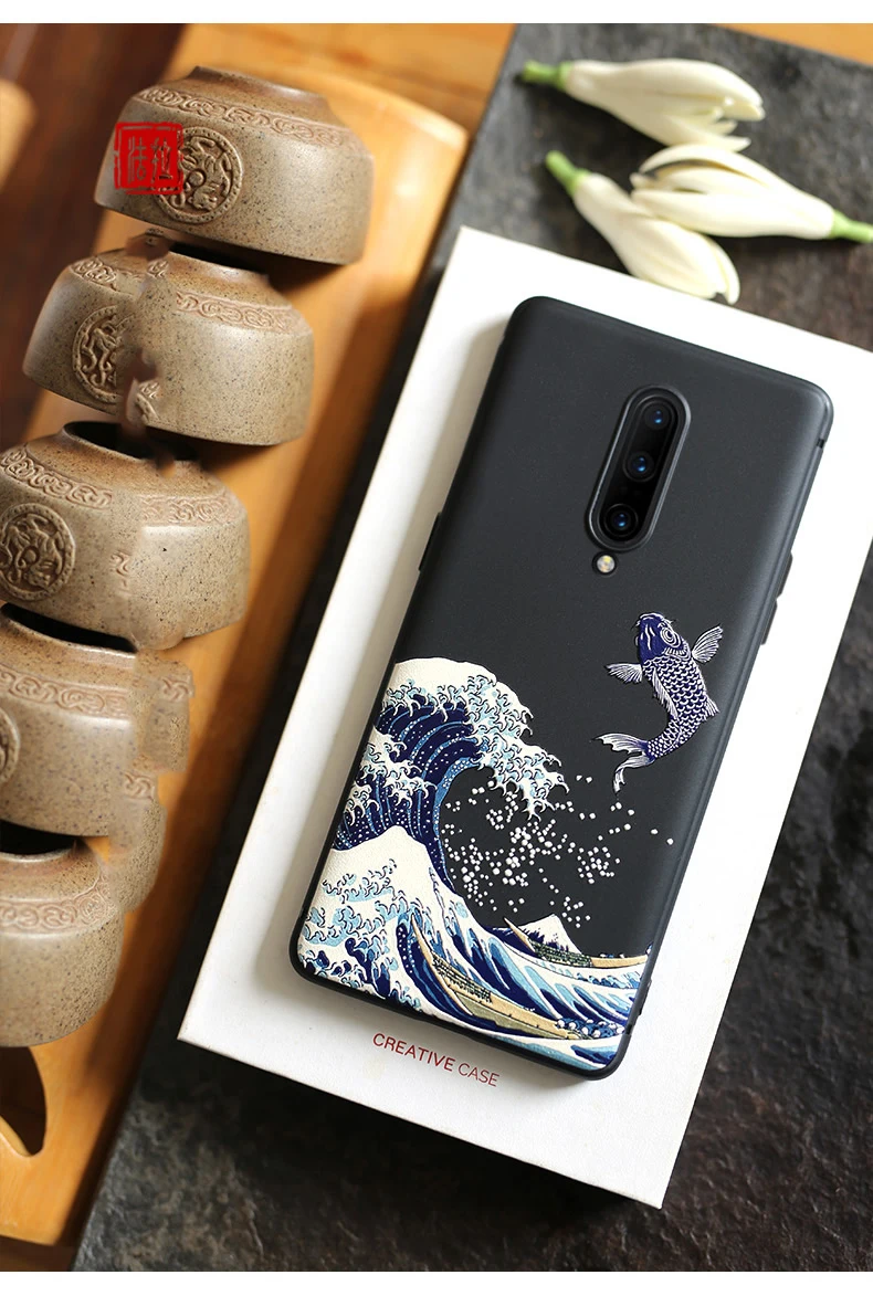 Для OnePlus 7T Pro 7T чехол 3D Рисунок тисненый Матовый Мягкий противоударный чехол LICOERS Официальный чехол для Oneplus7 1+ 7t Funda Shell