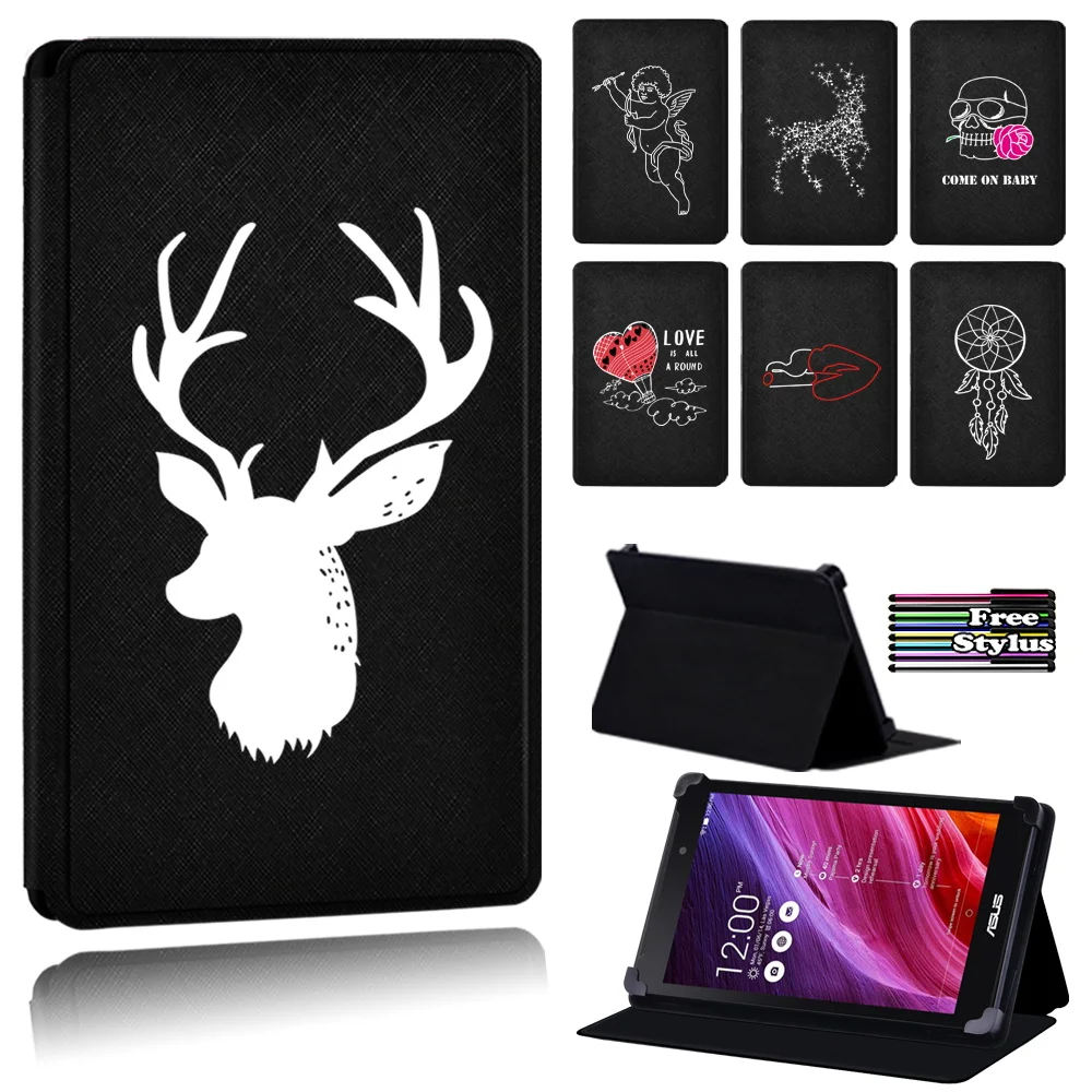 

Anti-fall White Image Soft Leather Tablet Case Fit Asus Memo Pad 7/Memo Pad 10 ME102A ME103K/Pad 8 Me181C/Pad HD 7 ME173X ME173