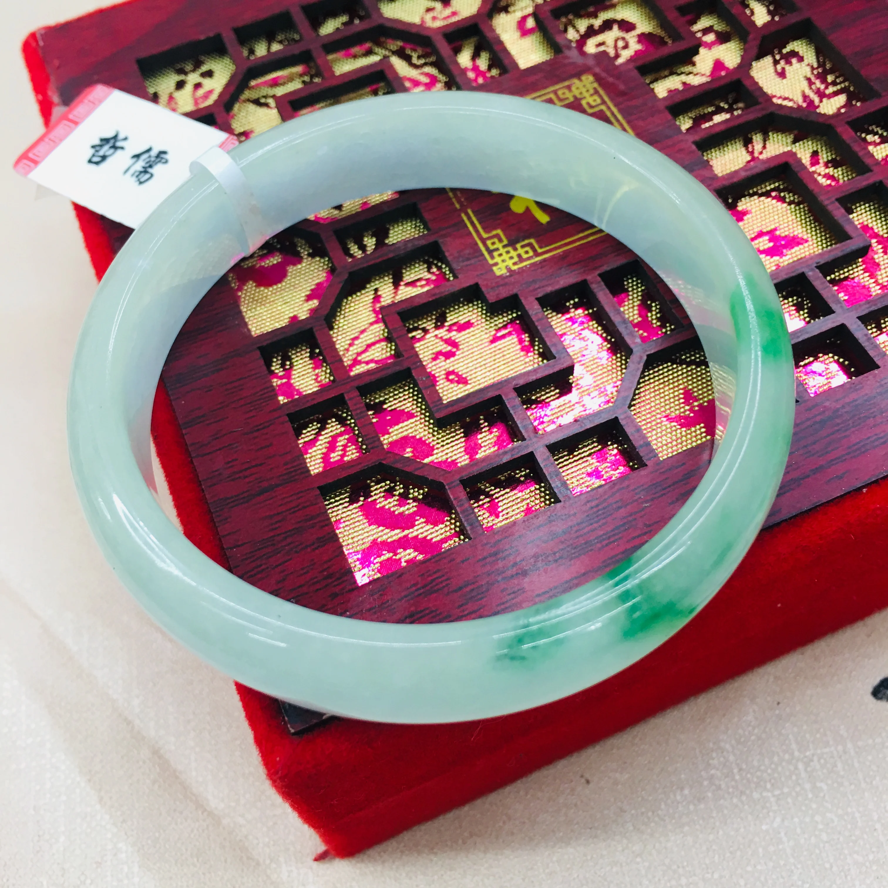 

Натуральный бирманский светло светильник бой браслет Ajadeite + зеленый Элегантный женский браслет в стиле принцессы нефритовый браслет