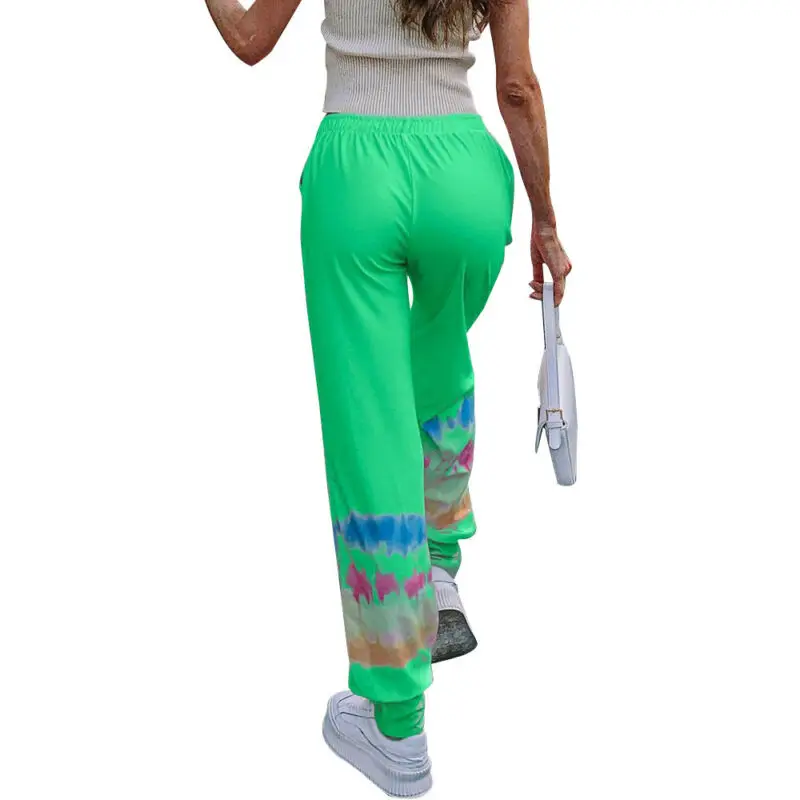 

Women's Joggings Tie-Dye Striped Pattern Long Trousers Casual Gym Fitness Pants