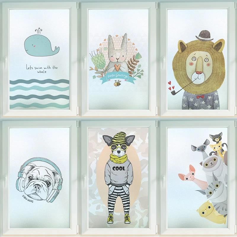 Стеклянная пленка индивидуального размера Электростатическая декоративная для