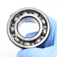 6205 bearing 255215 mm abec 5 p5 1pc for motorcycles engine crankshaft 6205 open ball bearings chamfer black nitride retainer