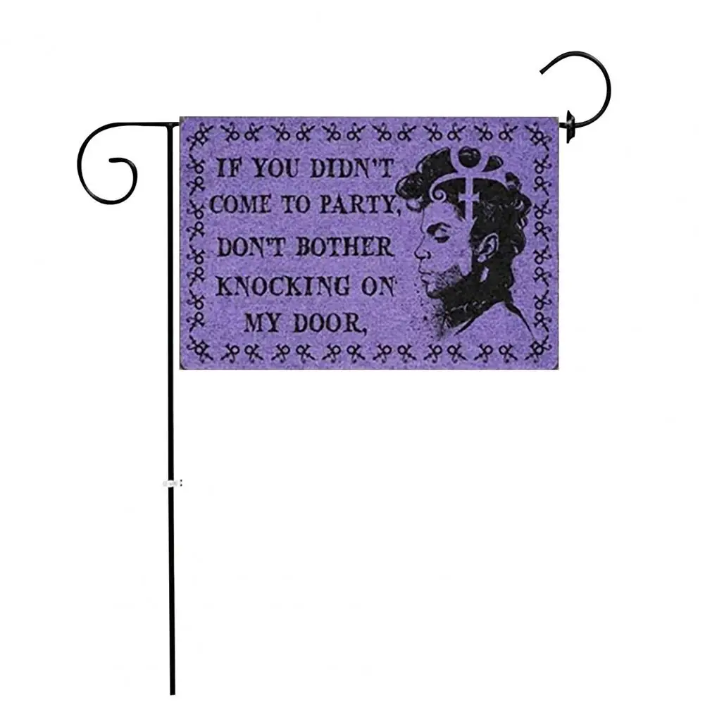 Творческий принц принт полиэстер долговечная письмо сад стенд флаг праздничные