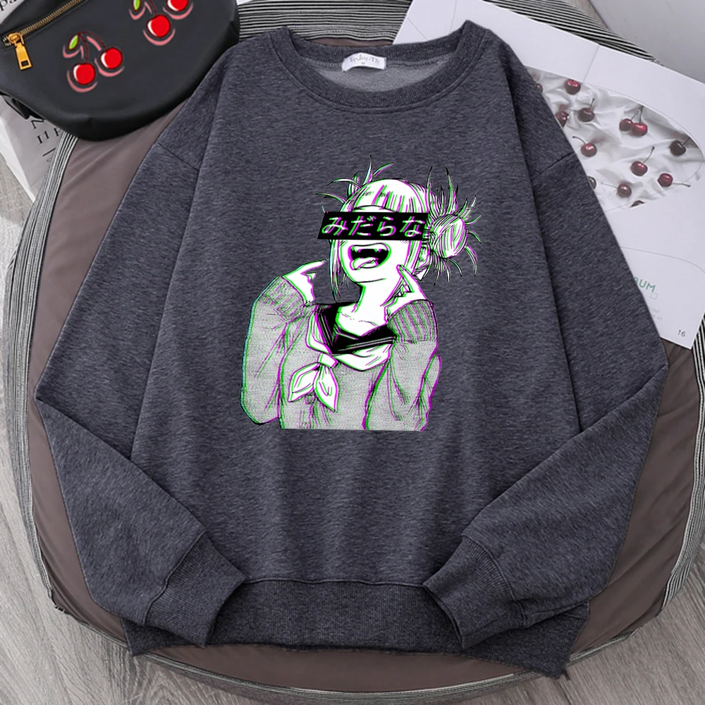 

Japanese Anime Girl Male Hoodie Hot Sale Loose Sweatshirts Man Retro Streetwear Hoodies For Male Comfortable Fleece Tracksuit