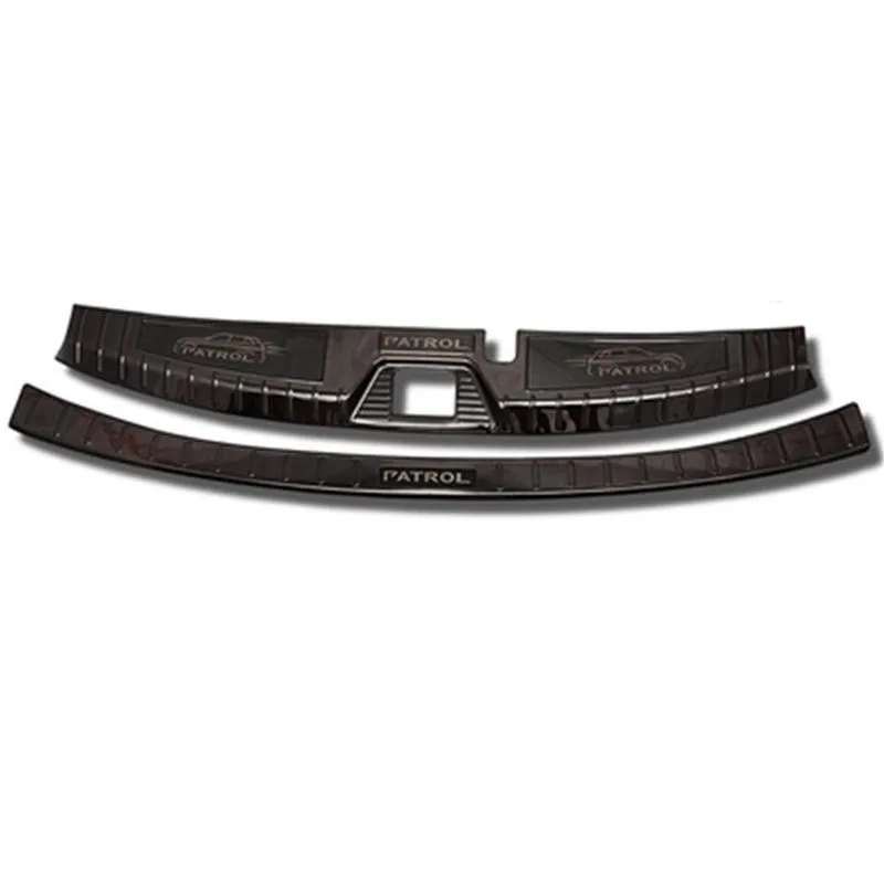 Car Styling For Nissan Patrol y62 2012-2018 stainless Steel Rear guard bar threshold welcome pedal bumper | Автомобили и