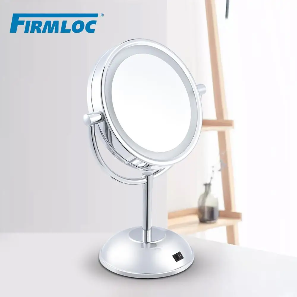 Firmloc 2 железные светодиодные лампы для лица ванная комната круглое зеркало макияж