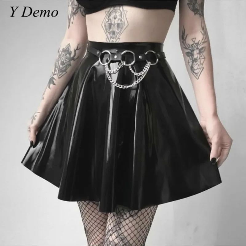 

Y Demo Punk Women Circles Chain Belt Rock Adjustable Female Waist Belts Accessory