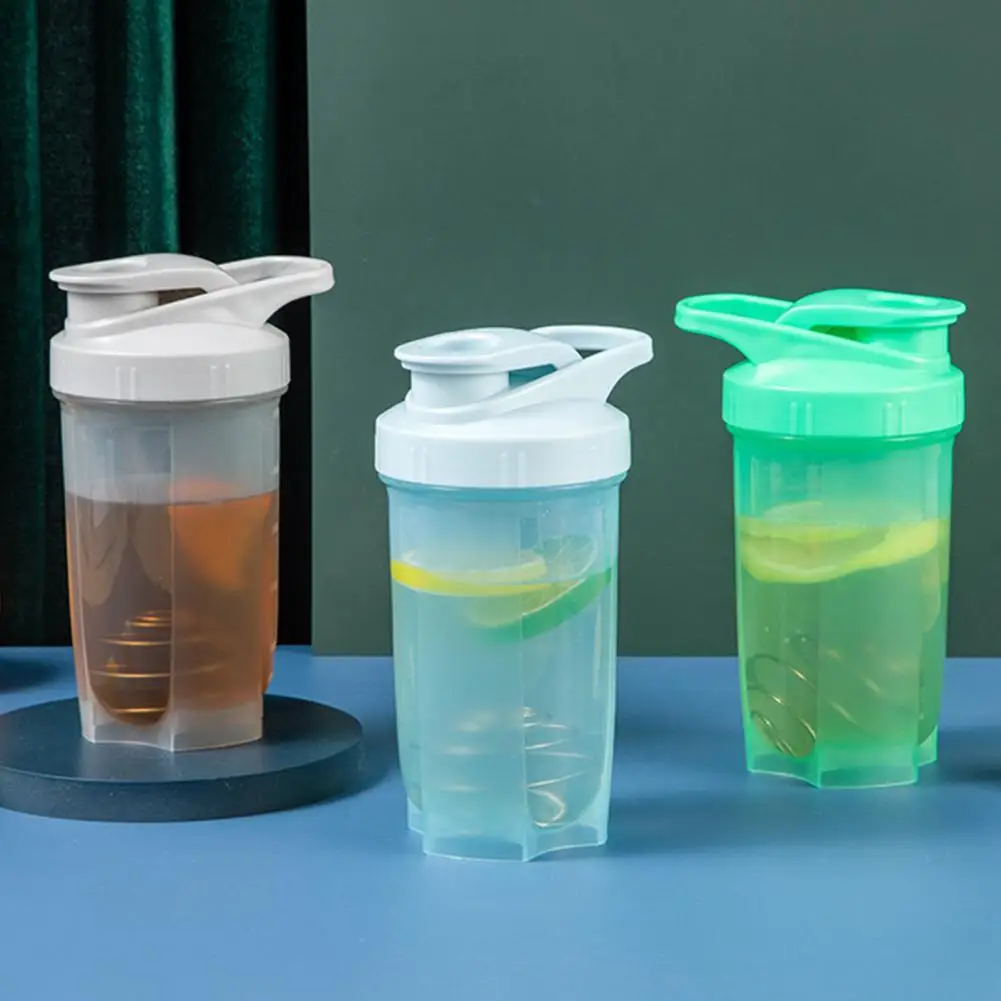 

500 оригинальная бутылка для воды с винтовой крышкой, герметичная портативная бутылка из полипропилена для протеиновых шейкеров для трениро...