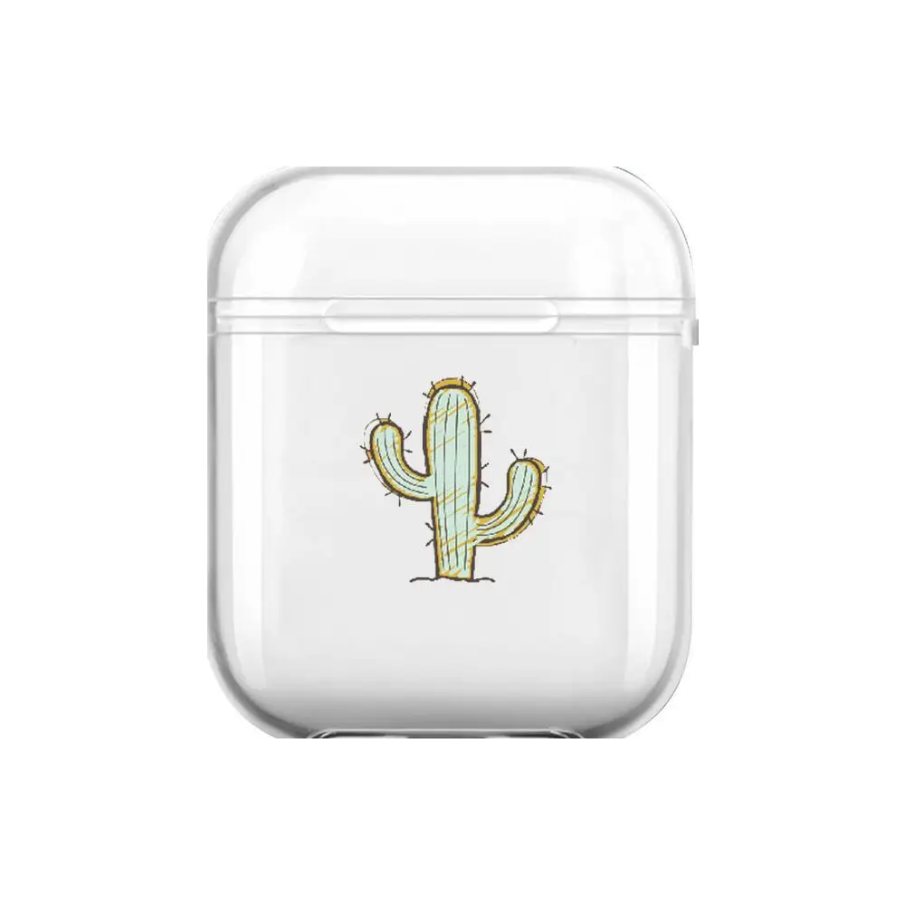 

Cactus couple Soft Silicone Cases For Airpods 1/2 Protective Bluetooth Wireless Earphone Cover For Air Pods Charging Box Bags