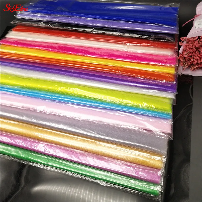 0 48 м * 5 прозрачная органза тюль ткань вечерняя скатерть декоративная пряжа рулон