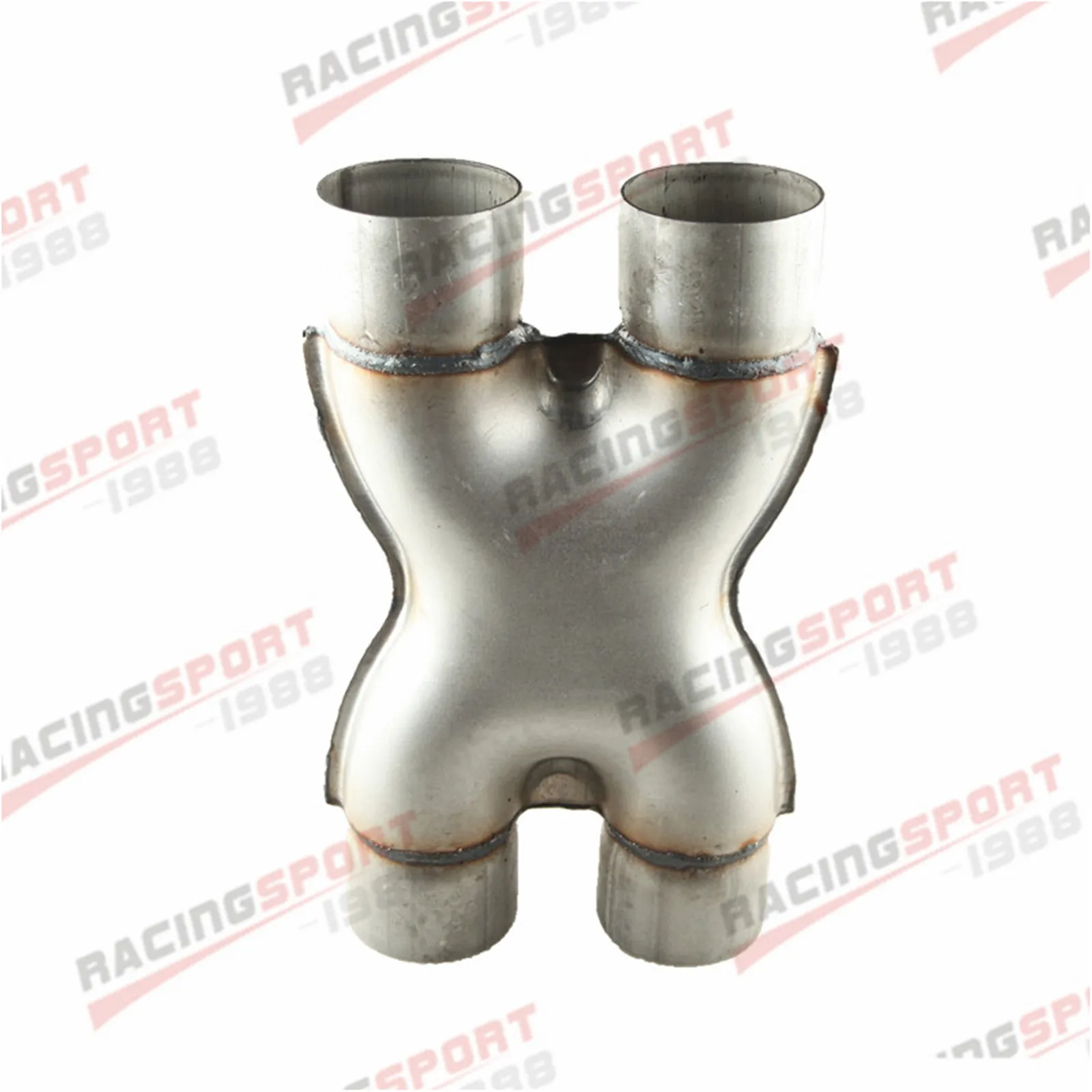 Универсальный алюминиевый выхлопной кроссовер X труба 3 &quotвход 3&quot выход |