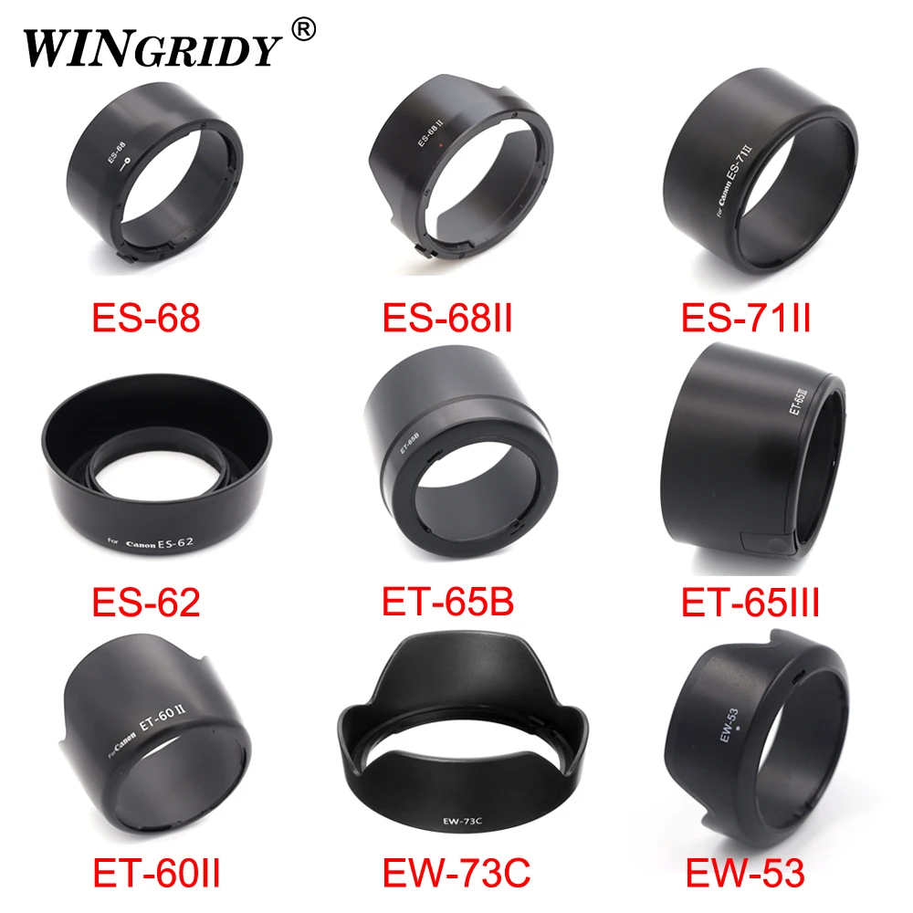 Бленда для объектива протектор ES 68 68II 71II 62 ET 65B 65III 60II EW 73C 53 Canon EF Камера