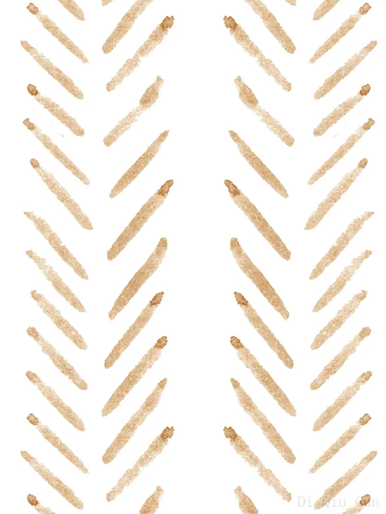 Виниловые обои с рисунком в елочку самоклеящиеся бежевого/белого цвета для