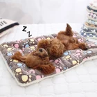 Одеяло для домашнего питомца, кровать для собаки, коврик для кошки, мягкая фланелевая зимняя утепленная кровать для сна для собак и кошек G10