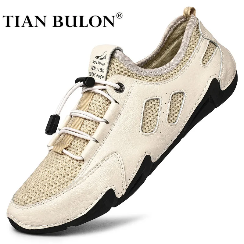 Туфли мужские кожаные без шнуровки роскошные брендовые кроссовки лоферы