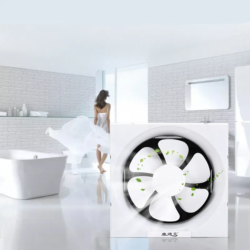 Вытяжной вентилятор 8 дюймовый бесшумный настенный для ванной окна кухни масла