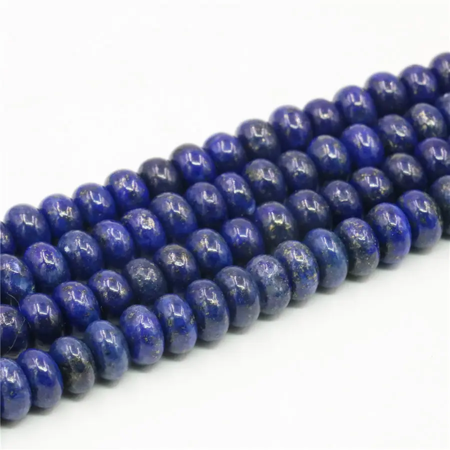 Бусины Из Натурального лазурита и нефрита 5 х8 мм | Украшения аксессуары