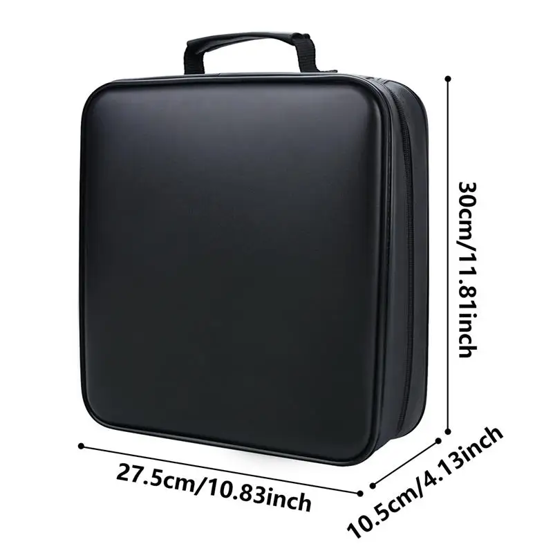 

Bageek 1pc High Quality CD Carrying Case 320 Capacity Discs Storage Case CD Organizer Black Discs Cases With Zipper