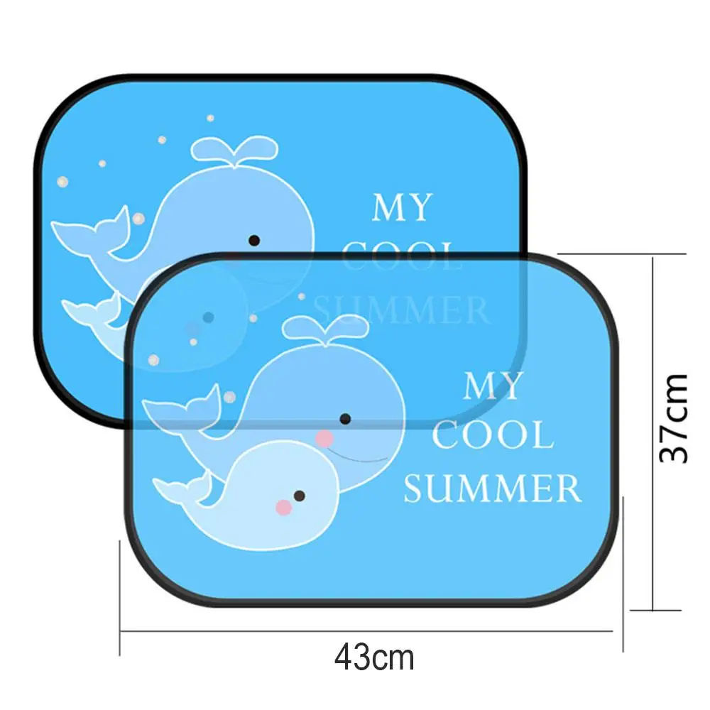 

2pcs Nylon Mesh Windshield Sunshade Cars Auto Sun Visor Vehicle Car SunShade for Solar Protection Electrostatic Adsorption