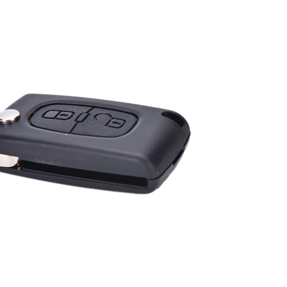 Замена 2 кнопки дистанционного флип складной брелок чехол Корпус лезвие для PEUGEOT