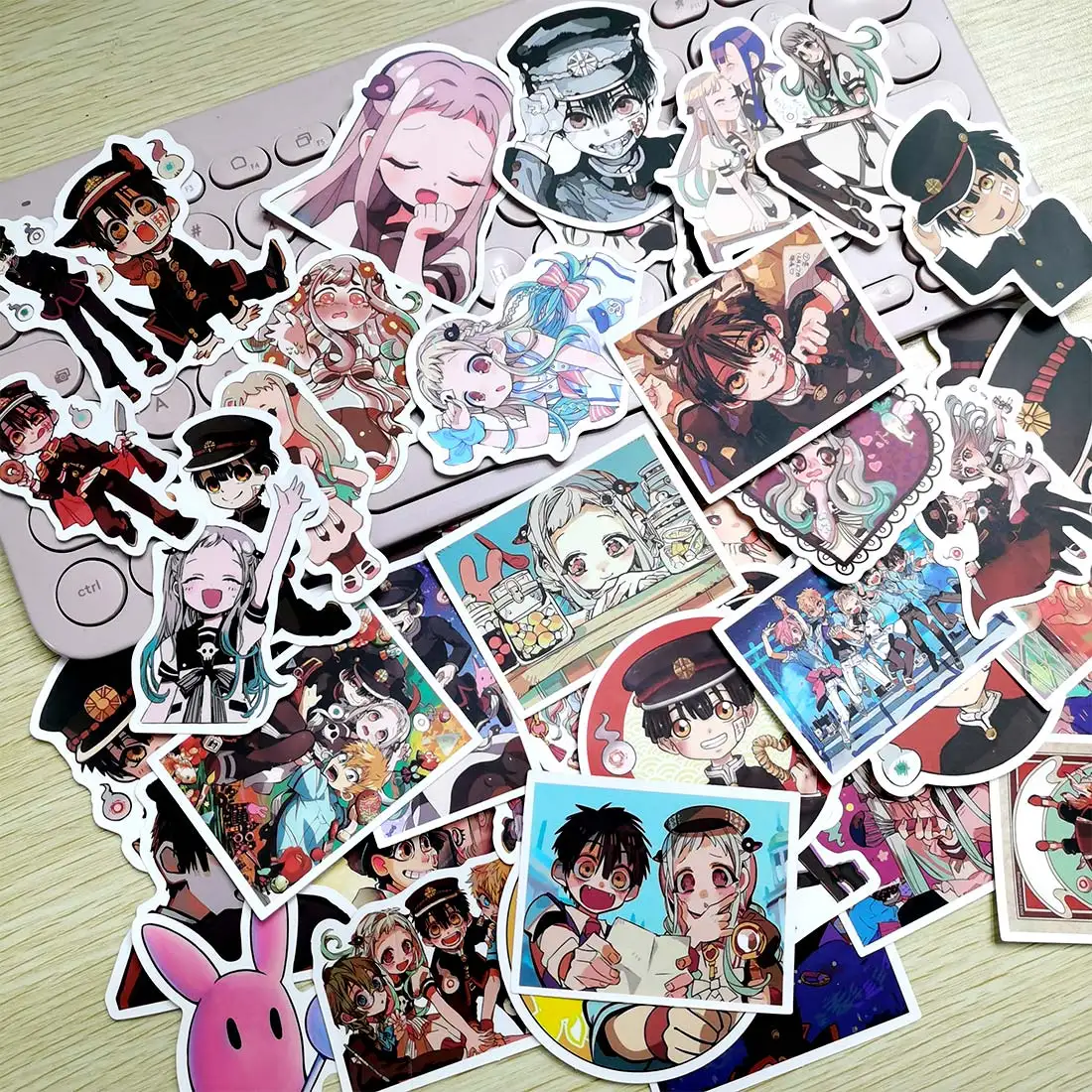 

50pcs Cute Ghost Kawaii Anime Toilet Bound Hanako Kun Scrapbooking Phone Laptop Car Stickers Pack for Notebooks Cartoon Sticker