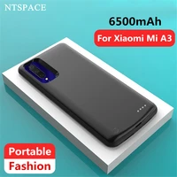 ntspace 6500mah battery charger cases for xiaomi mi a3 power bank external battery charging cover for xiaomi a3 powerbank case