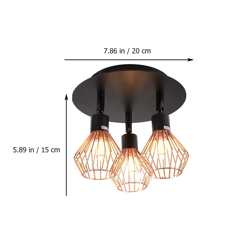 

1Pc Modern Restaurant Ceiling Lamp Iron Art Light Decor Chandelier Craft