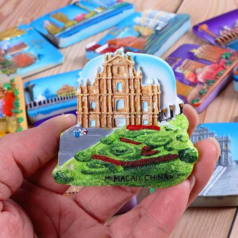 Resin Magnetic Fridge Stickers Tourist Souvenirs Pattaya Thailand Elephant Moscow Malaysia Twin Towers 3D Refrigerator Magnets | Дом и сад