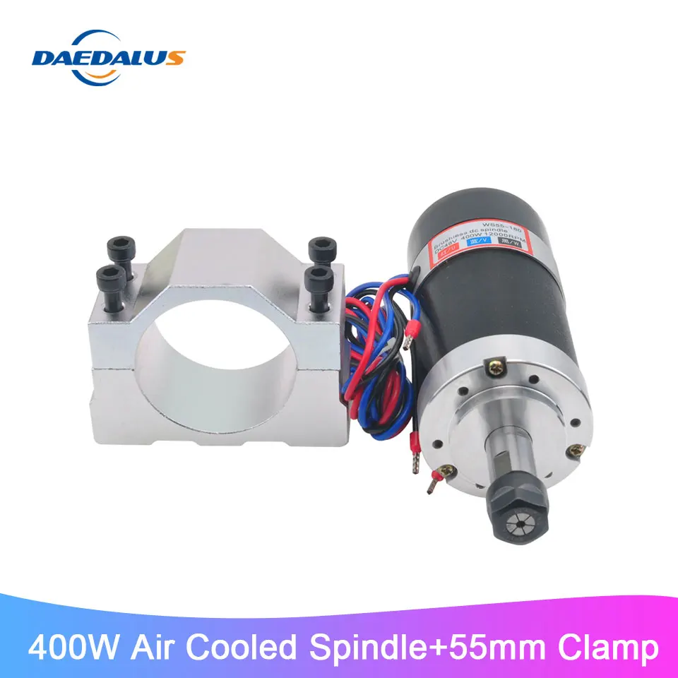 Двигатель шпинделя с воздушным охлаждением 400 Вт бесщеточный шпиндель ER11