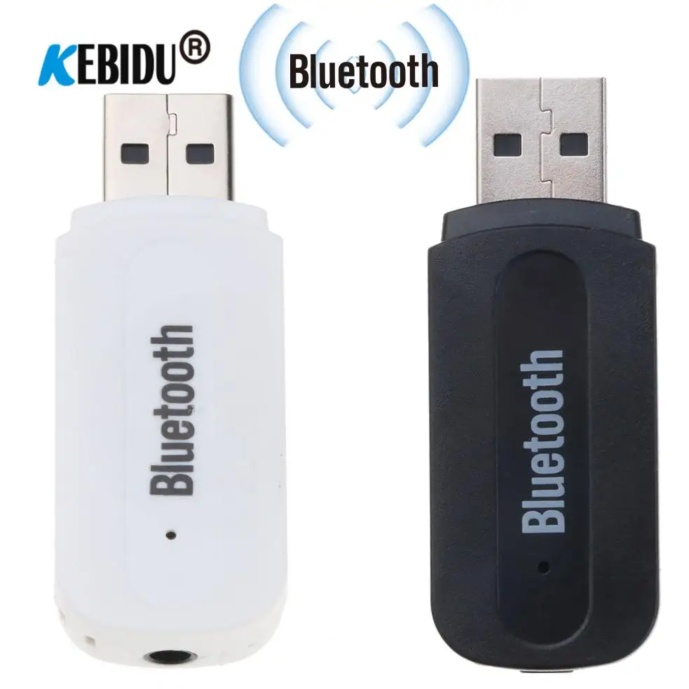 Аудиоприемник со штекером 3 5 мм AUX Bluetooth беспроводной музыкальный адаптер A2DP USB