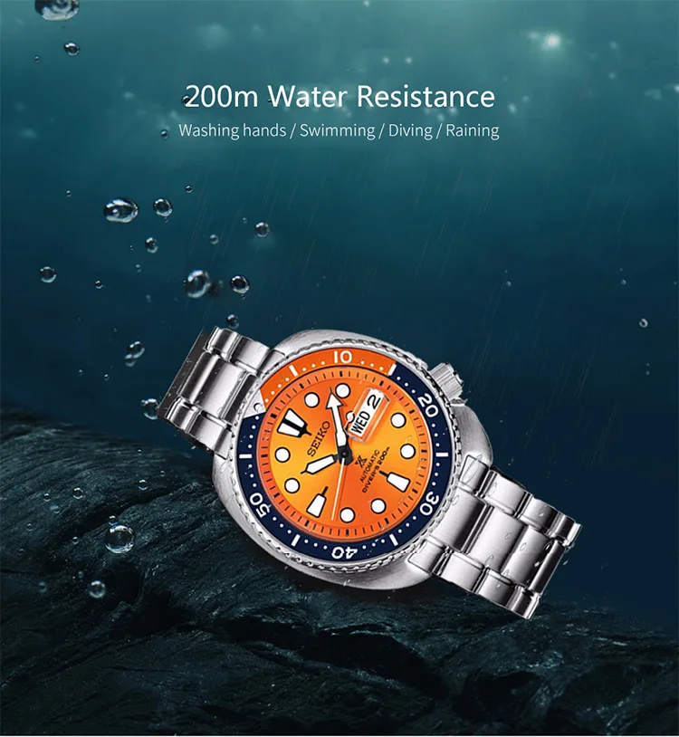 Оригинальные официальные новые SEIKO часы автоматические механические ныряльщик водонепроницаемые светящиеся Men'sWatch Азия