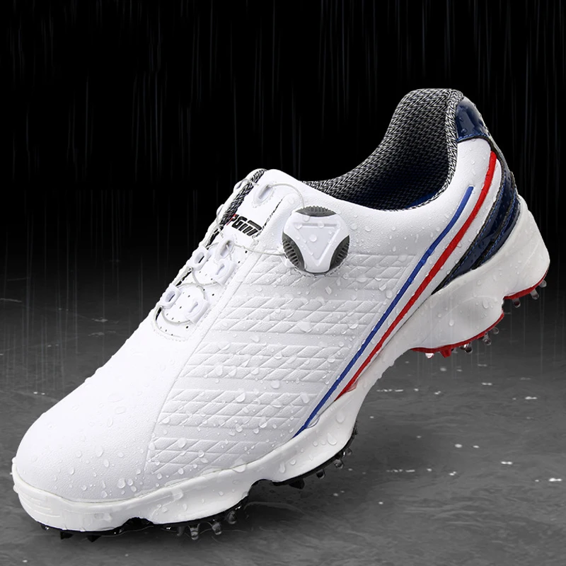 Hot Golf Men Shoes Waterproof Antiskid Breathable Button Buckle Sports Shoe Spiked Nail Training Sneakers MVI-ing | Спорт и