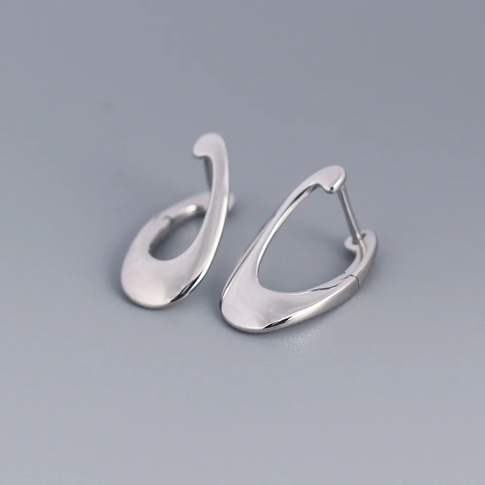 Серьги-гвоздики женские из серебра серьги с застежкой пробы геометрическим