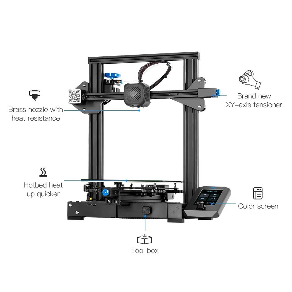 Creality 3D Ender 3 V2 3D Printer DIY Kit 3D Printer Full Metal Integrated Structure Motherboard Upgrade Ender 3 pro impresora