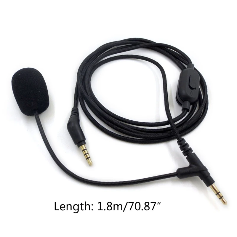 

2021 New Headphone Cable with Microphone Audio Cord Line for Boom Microphone V-MODA Gaming Headsets With tuning