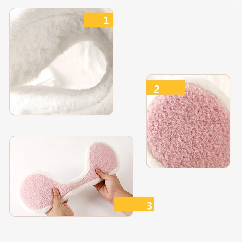 Промоакция Зимние Женские однотонные наушники индивидуальные уличные толстые