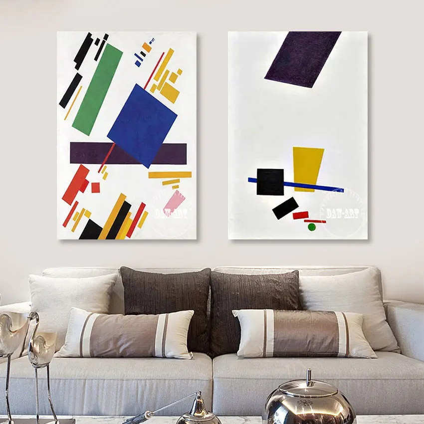 2PCS 1 Set Free Shipping Contemporary High Quality Idea Abstract Paintings On Canvas Large Bedroom Decor Unframed Hot Sale |