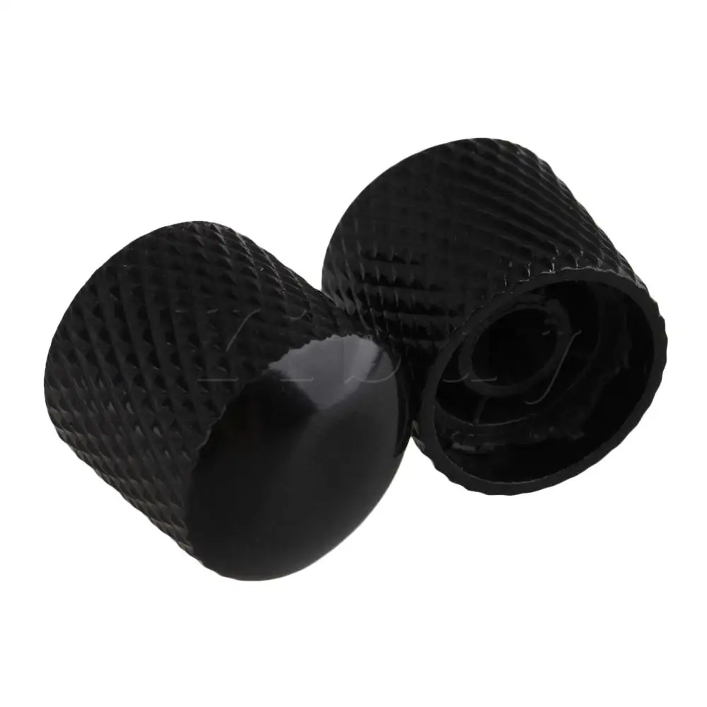 Yibuy 4PCS Metal Potentiometer Knob for Electric Guitar Black Instrument Parts | Спорт и развлечения