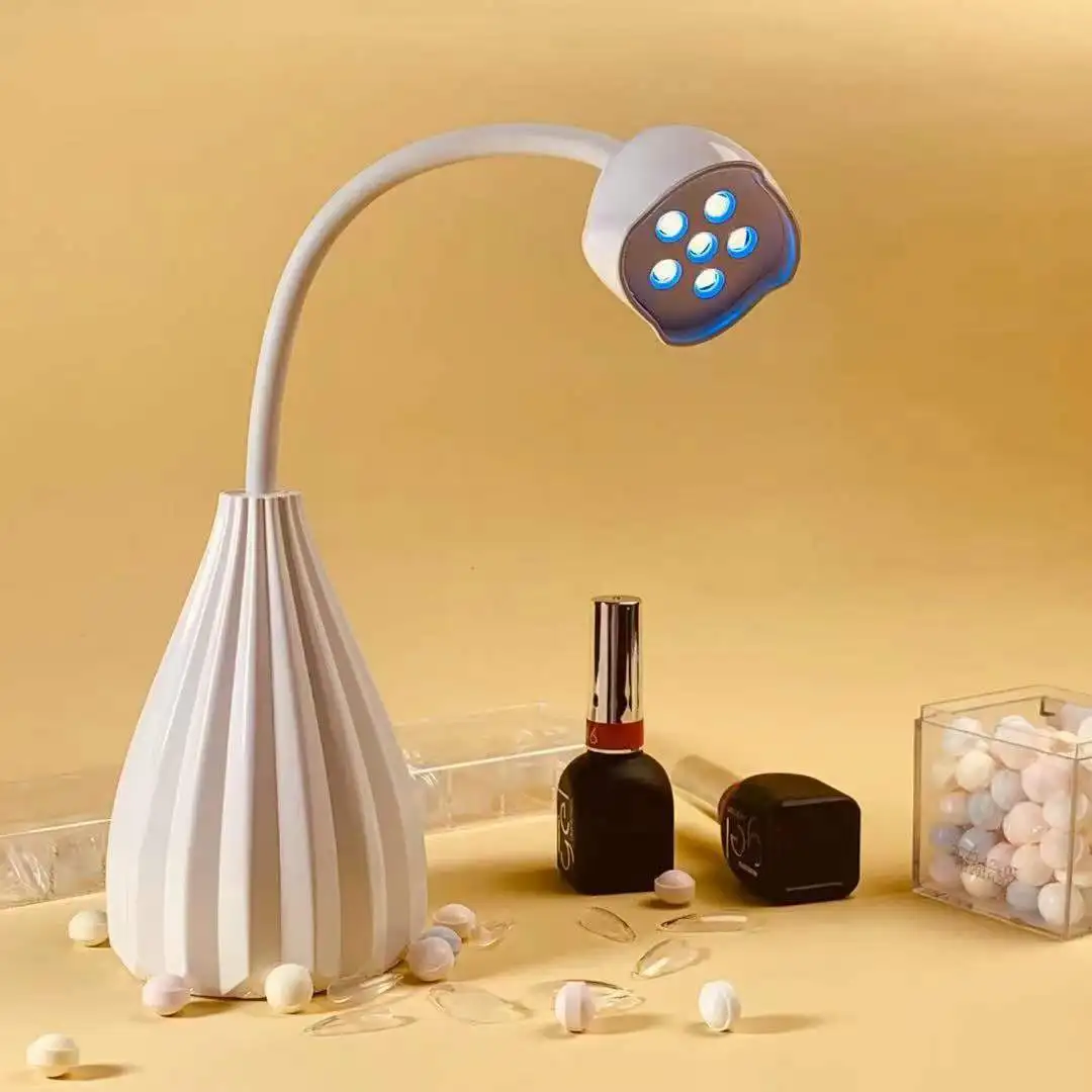 

12W Oil Glue Phototherapy Machine for Nail Salon Nail Patch Toaster Lamp Wireless Battery Lotus Nail Lamp LED Light Nail Tools