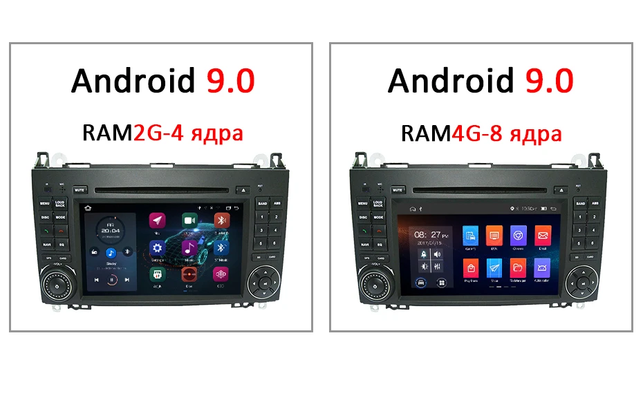 DSP ips Android 9,0 64G 2 din gps для Mercedes Benz Sprinter B200 W209 W169 W169 b-класс W245 B170 Vito W639 A180 A160 W906 PC